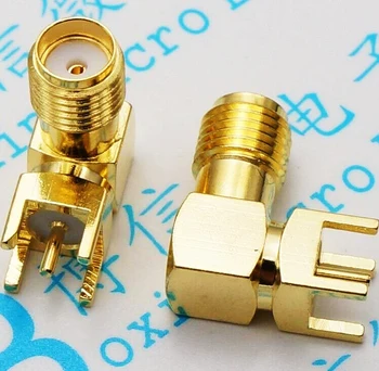 

(3000PCS) Free shipping via DHL SMA female Thru Hole plug Right Angle 90 DEGREE ( SMA-KWE ) PCB Mount connector RF adapter
