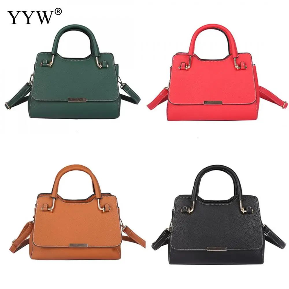 YYW Clearance PU Leather Concise Handbag Casual Women Shoulder Bags