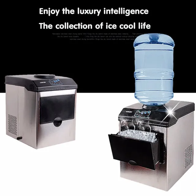 Bullet Ice Maker Electric Commercial Or Homeuse Countertop Automatic Ice  Making Machine Ice Cube Making Machine 25kg HZB-25/BF - AliExpress