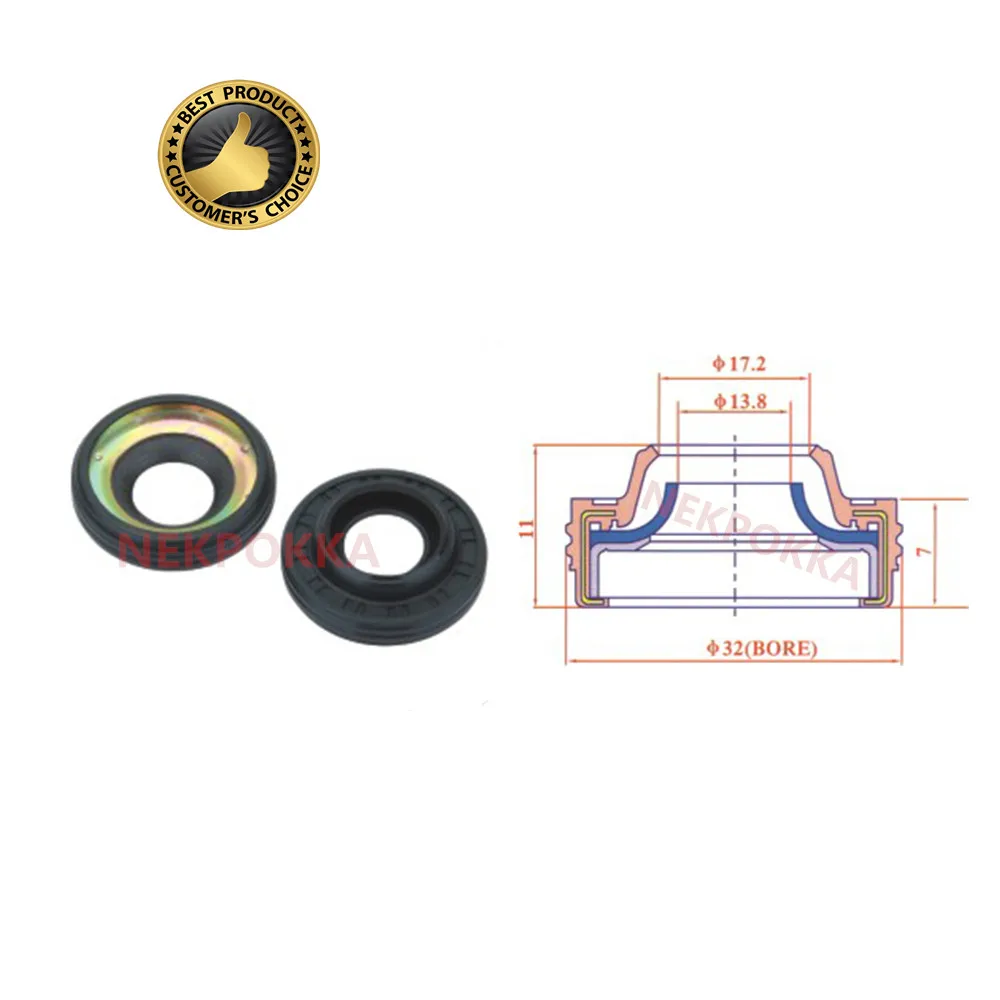 Сальник компрессора для Nippon Denso 10pa 32c тип сальник компрессора