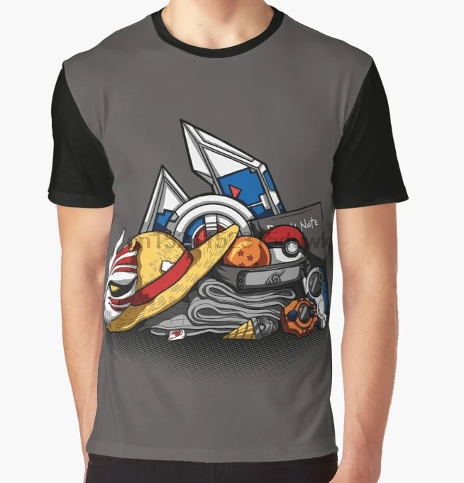 

All Over Print T-Shirt Men Funy tshirt Anime Shonen & Monsters Short Sleeve O-Neck Graphic Tops Tee women t shirt