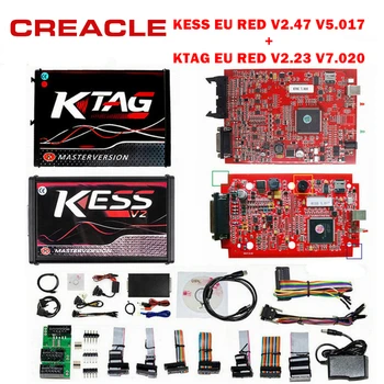 

KESS V2 V5.017 Red PCB No Token Limited with ECM Titanium ECU programming tool Car/Tractor/Bike Kess V2.23 Master Version