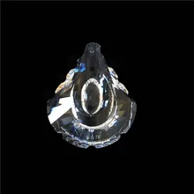 100 шт 50 мм прозрачная цветная хрустальная люстра Висячие Подвески Кристалл с одним отверстием полированный