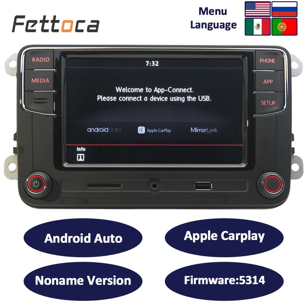 RCD330 plus Android Auto CarPlay RCD330 6 5 MIB Noname Car Radio 187B For Golf 5