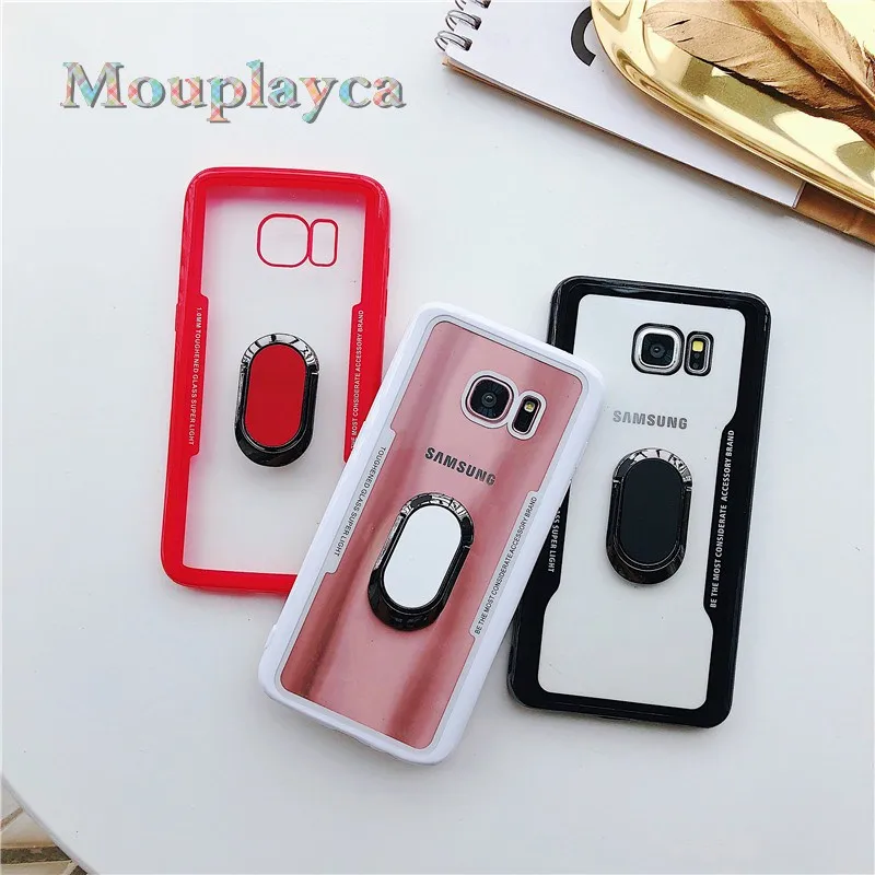 Телефонные чехлы для Samsung Galaxy A8 A6 S8 + S9 Модный Магнит Автомобиля Крышка-держатель