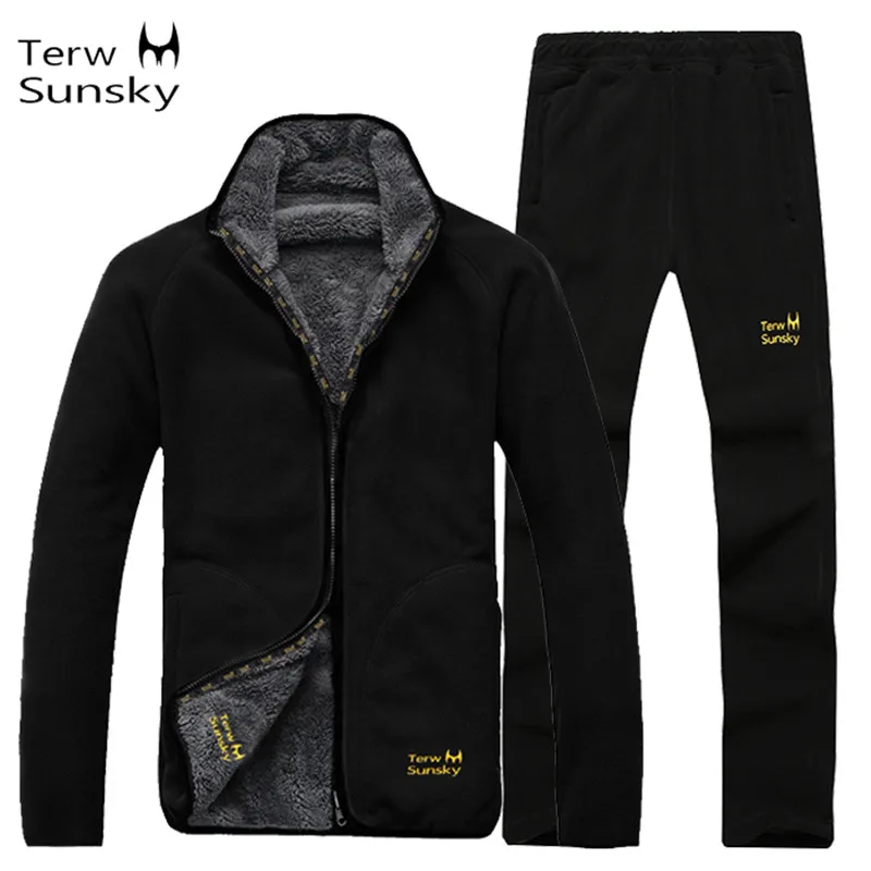 

Free Shipping-NEW Terwsunsky Autumn/Winter Men Outdoor Warm Thickening Fleece Jackets TR005 + Long Pant TK031 SET 2PCS