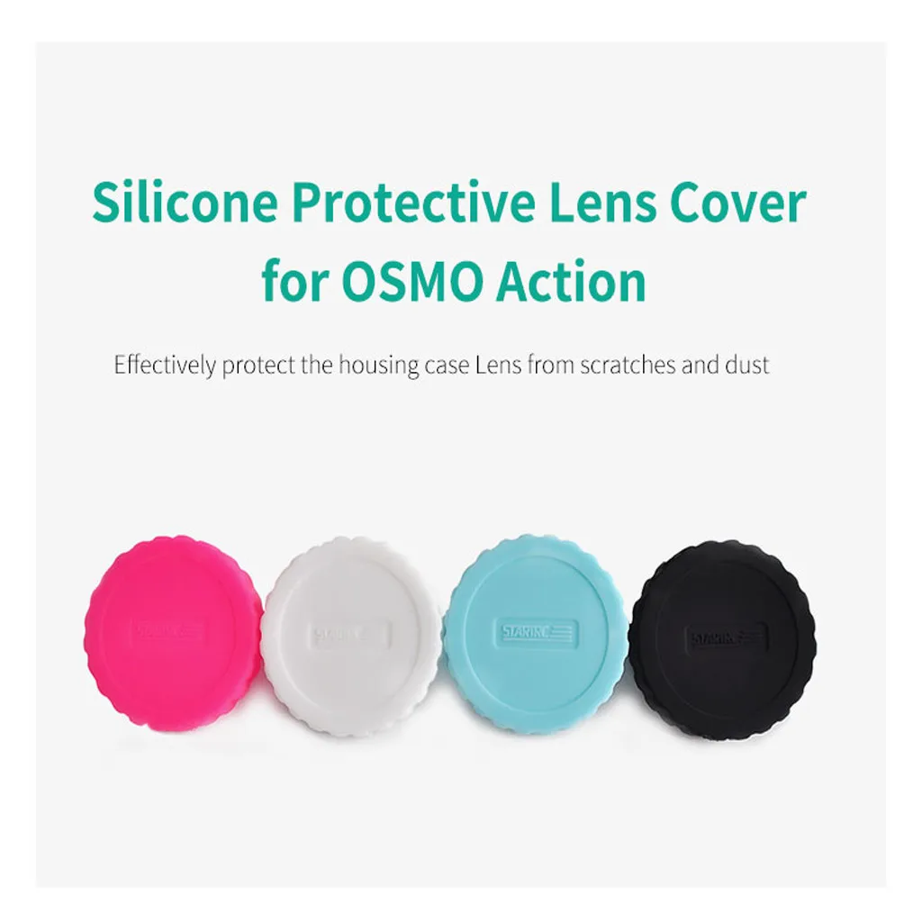 

Protective Silicone Camera Lens Cap Cover Guard For DJI Osmo Action Camera