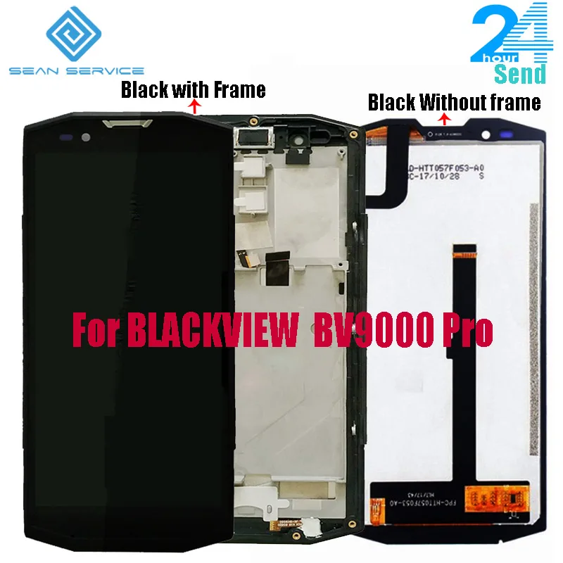 Pаспродажа 5,7 дюймов для оригинального BLACKVIEW BV9000 BV9000 Pro ЖК + сенсорный экран дигитайзер с рамкой в сборе Замена