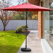 2,7 м диаметр Открытый Зонт складной рекламные Зонтики Портативный пляжный зонтик с пустой пластиковой основой