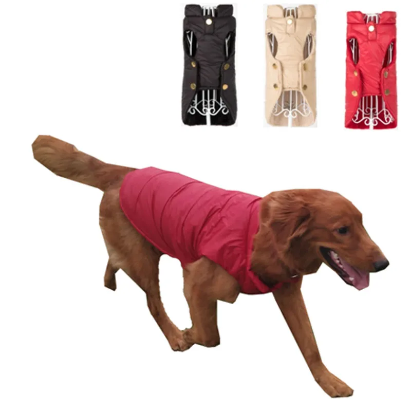 Autumn Winter Dog Down Parkas Large Dog Husky Pitbull Coat Jacket
