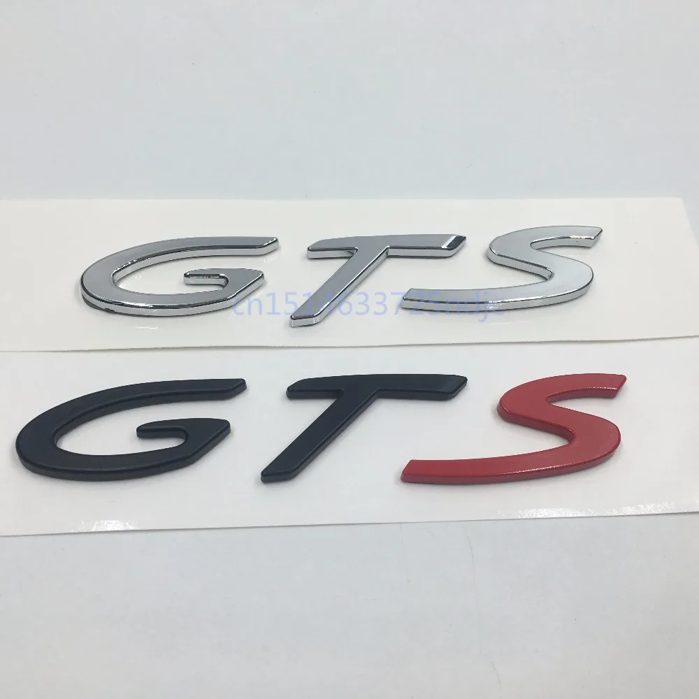 

Car Styling ABS GTS Letters Refitting Emblem Rear Tail Badge Sticker for PORSCHE Cayenne Cayman Macan Panamera SUV Sport