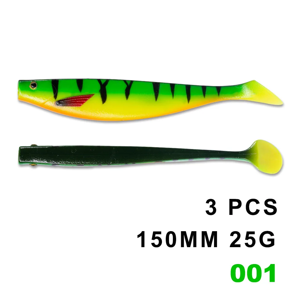 HUNTHOUSE fox similar pro shad teez большая Мягкая приманка 12 см 15 см 18 см pro shad Приманка berserk морской бас для ловли щуки zander - Цвет: 150mm 001-3