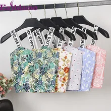 

Eastdamo Summer 2017 Floral Printed Crop Top Sexy Bustier Bra Vest Women's Cropped Feminino Tops Fitness Bra Short Tanks Tops