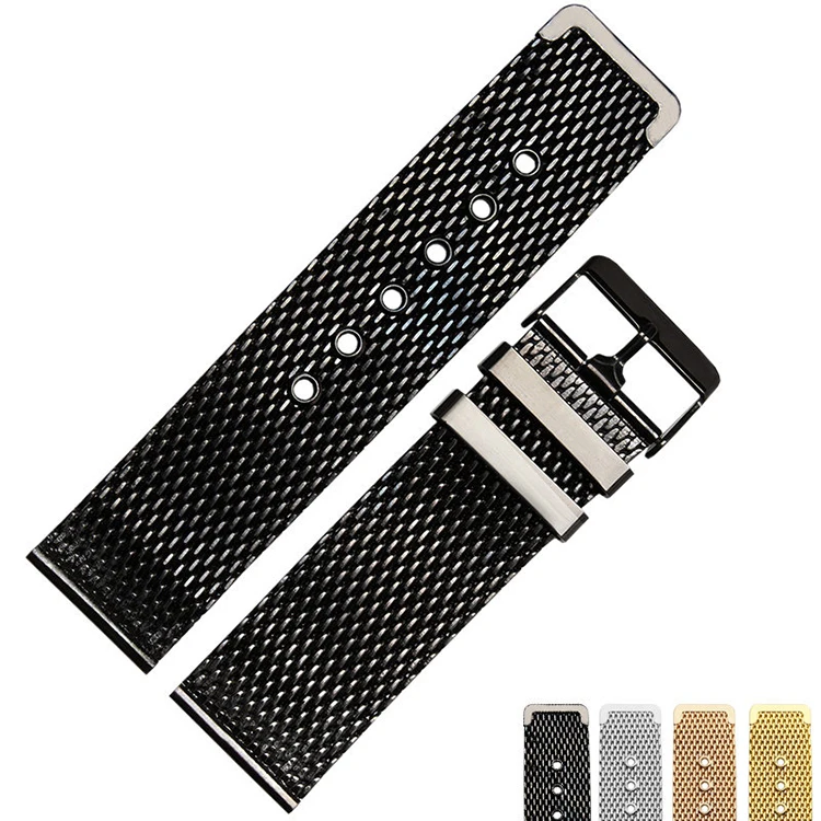 ot01 Fashion stainless steel mesh belt mesh quartz watch 18 20 22 24 26MM watch strap