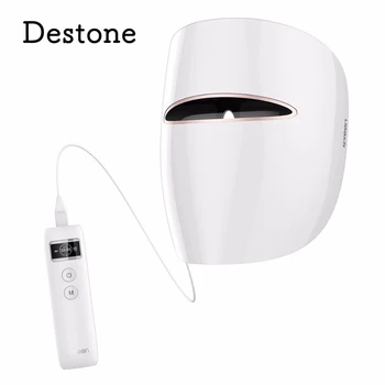 

Destone Light Therapy Acne Treatment Face Mask Clinically Proven Blue & Red Acne Light Technology Gentle for Sensitive Skin