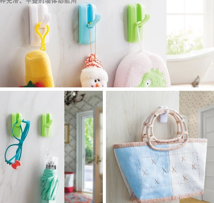 Portable Candy Color Foldable Handbag Bag Purse Hanger folding Hook