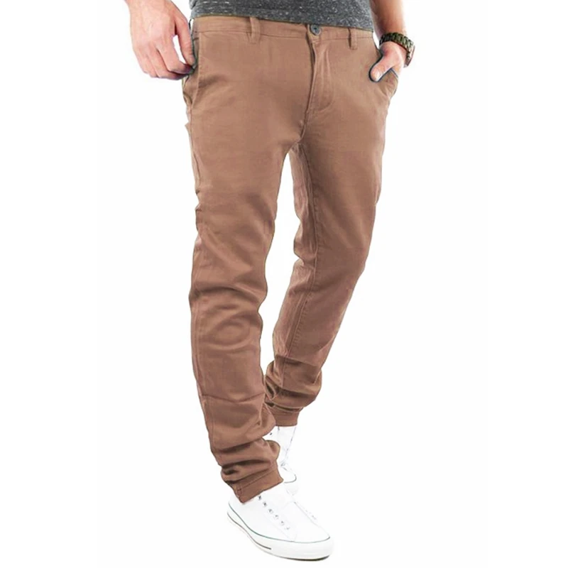2018 новый дизайн повседневные мужские брюки хлопковые тонкие брюки прямые брюки модные деловые однотонные брюки мужские большие размеры 3XL