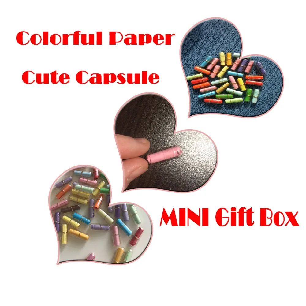 DoreenBeads Creative Love Letter Capsule Mini Gift Box Wish Bottle With Paper Scrip Secret Words For Lovers Plastic Box (5)