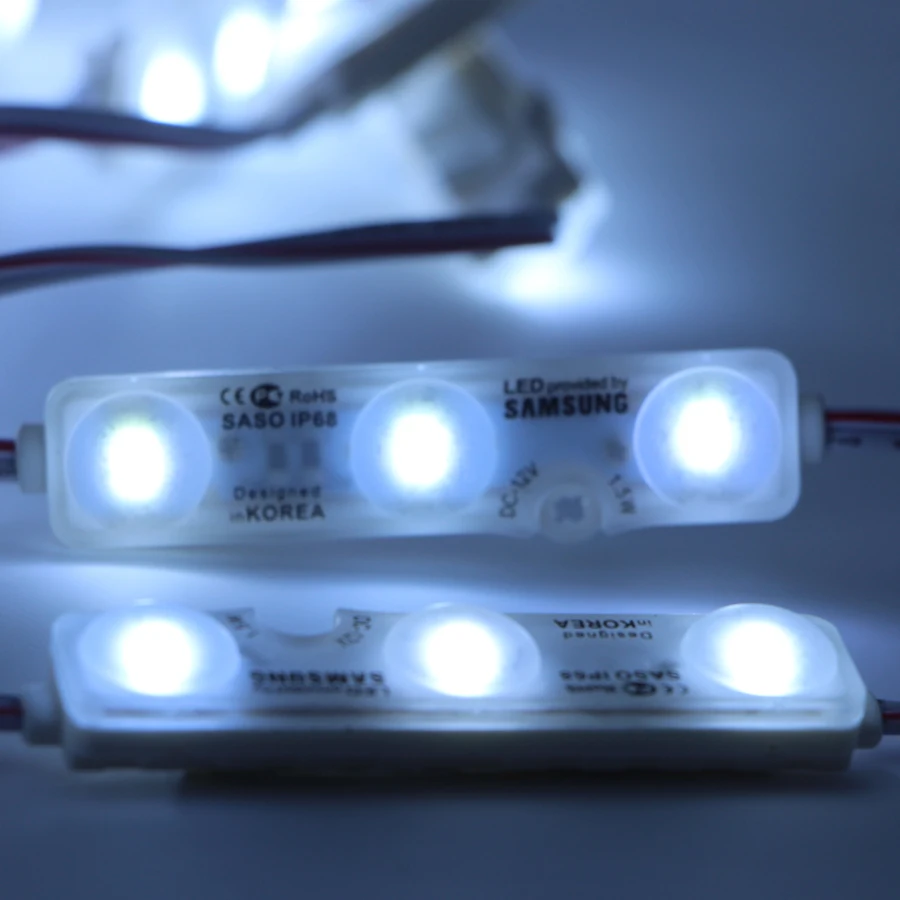 Светодиодный модуль для рекламы IP68 Samsung 5730 SMD 1 5 Вт 3 светодиодных знака