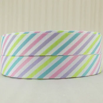 

7/8'' stripe series high quality printed polyester ribbon, DIY handmade materials, wedding gift wrap,50Y14536