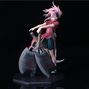 

Anime Naruto Figure Haruno Sakura Uchiha Sasuke Fighting AXE 23CM PVC Action Figure Toy Collection Model Gift juguetes