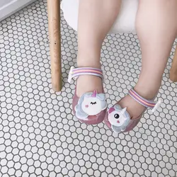 Melissa для девочек сандалии новые летние животный принт обувь для гелевые сандалии для девочек Нескользящие Детские сандалии обувь малыша