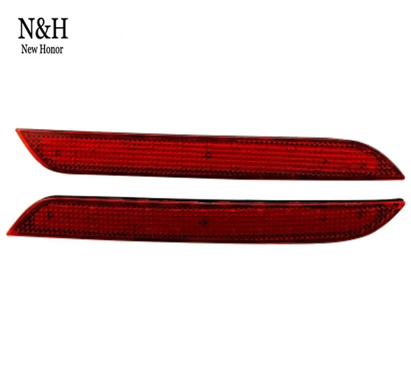 

High quality A Pair of Red Lens LED Bumper Reflector Tail Brake Warning Light brake lamp rear light for BMW 5 series