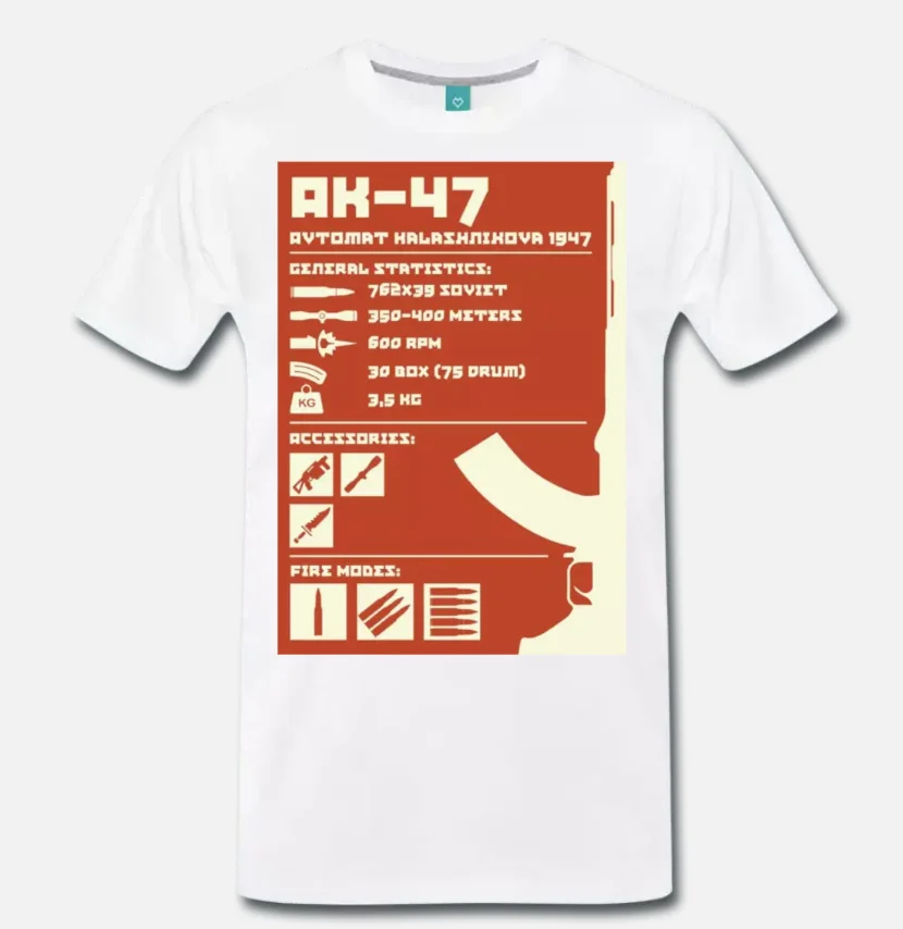 

T-SHIRT KALASHNIKOV AK47 LOVE WITH GUN SOFTAIR SPORT - 4 - S-M-L-XL-2XL-3XL