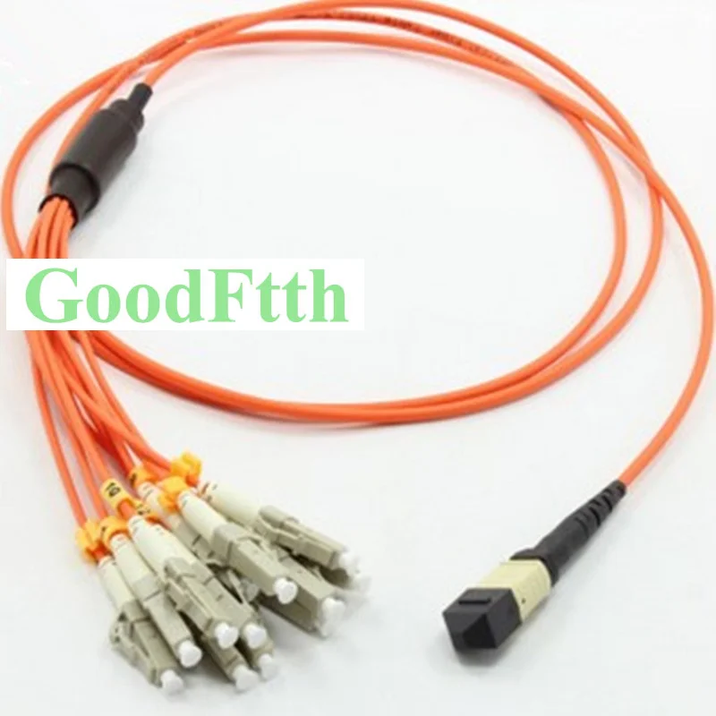 

Fiber Patch Cord Jumper MPO-LC LC-MPO Multimode 50/125 OM2 12 Cores GoodFtth 20-100m