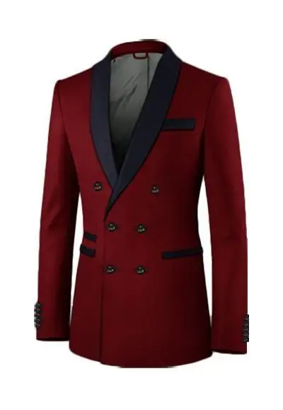 

High Quality Double-Breasted Groomsmen Shawl Lapel Groom Tuxedos Men Suits Wedding/Prom Best Man Blazer ( Jacket+Pants+Tie) A71