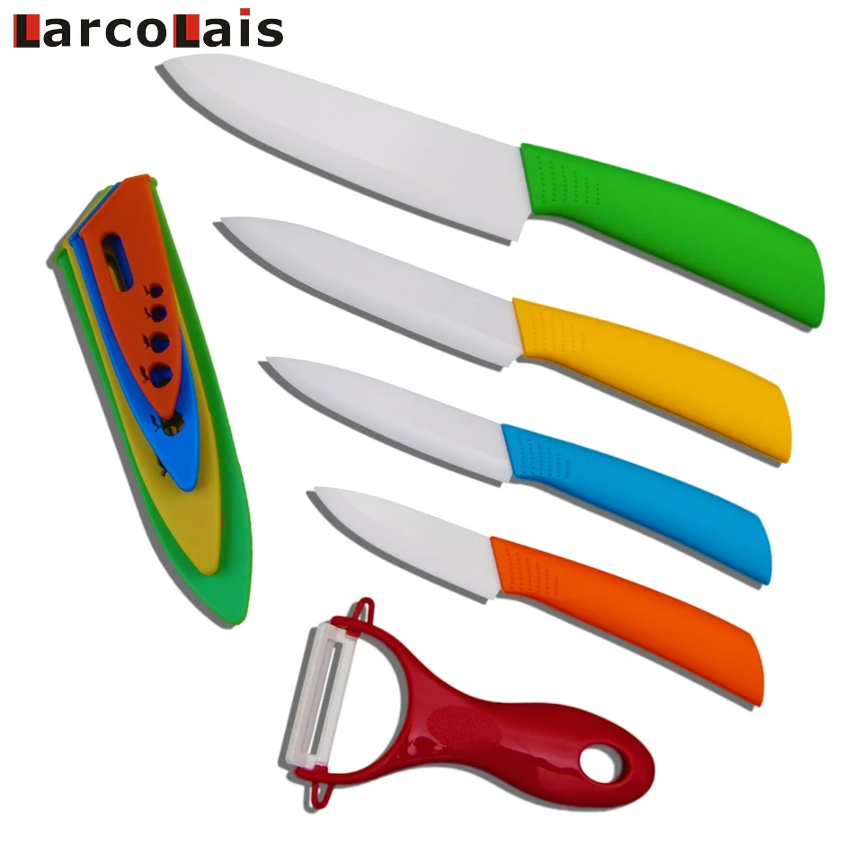 3" 4" 5" 6" inch Ceramic Knife Set Black Handle Paring Fruit Utility Chef Home Kitchen Knives with Peeler Scabbard Sharp Quality |