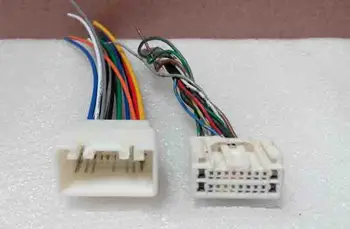 

Car CD DVD Male Female Connector Wire Harness Set for Toyota Crown Prado 2pc
