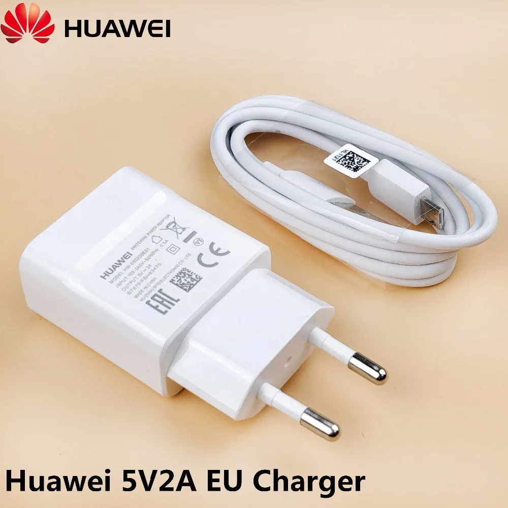 

huawei y6 2018 charger Usb Micro Cable 5V=2A EU Wall Charge Power Adapter For P8 lite 7 7I 5x P8 V8 G7 plus Mate 7 8 smartphone