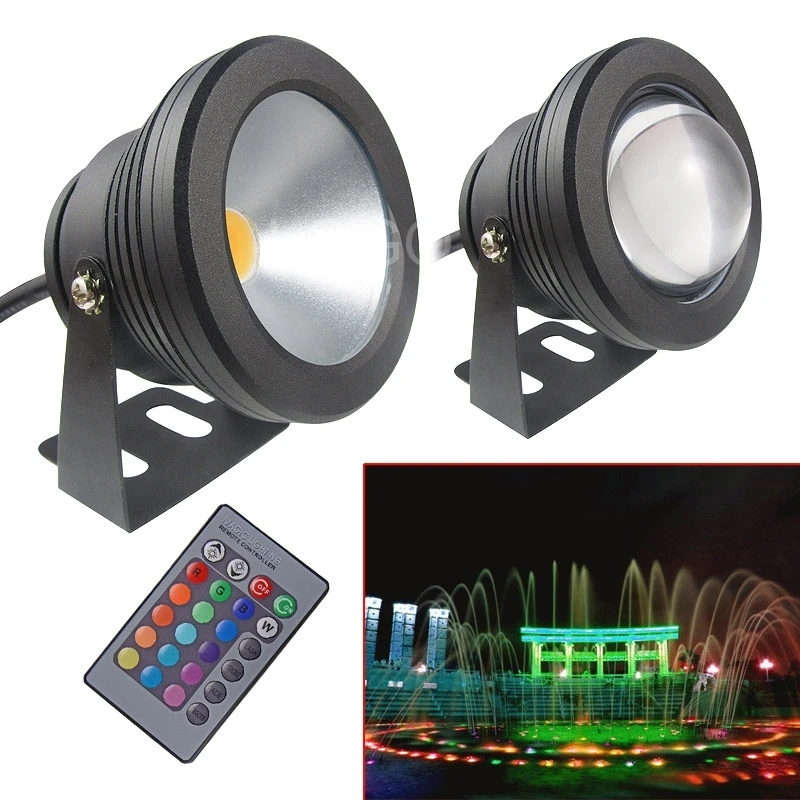 1 шт. 10 Вт 12 В RGB светодиодный светильник rgb прожектор 1000 лм водонепроницаемый IP67