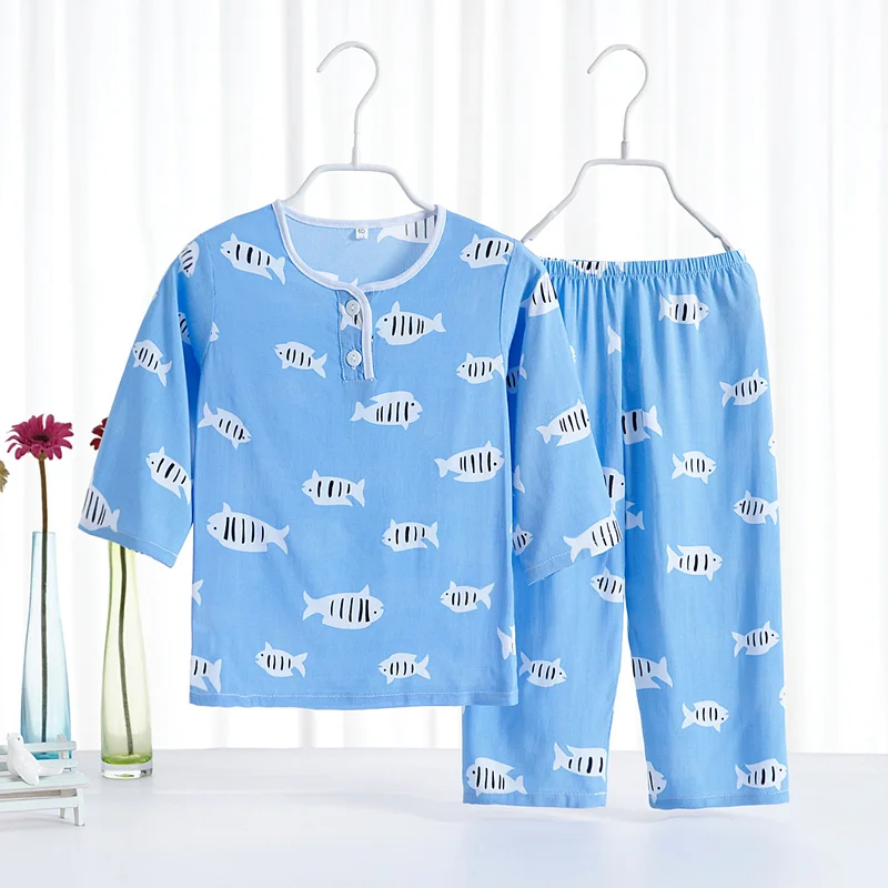 Pijama infantil, детские пижамы для девочек, детские пижамы, пижамы для мальчиков, Детская Хлопковая одежда для сна с единорогом для детей 2, 3, 4, 5, 6, 9, 12 лет