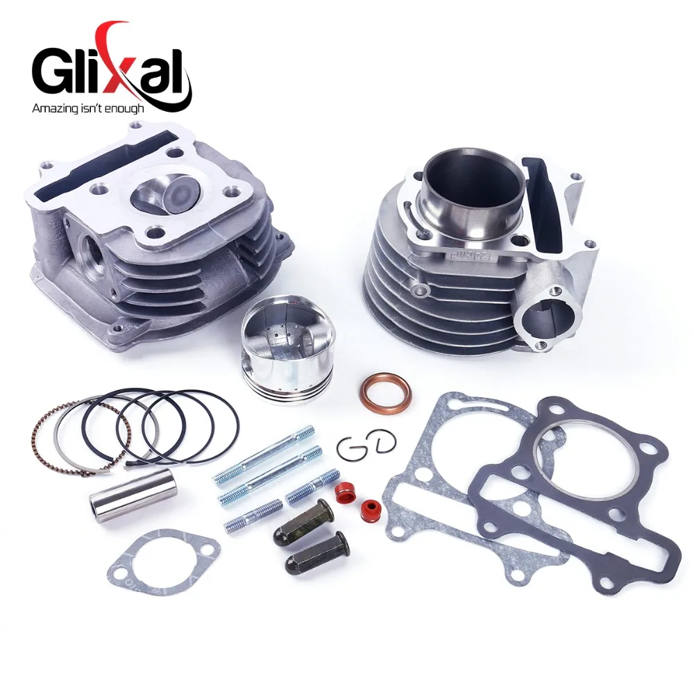 Набор для восстановления двигателя Glixal GY6 125 куб. См 52 4 мм|cylinder kit|gy6 125cccylinder head |