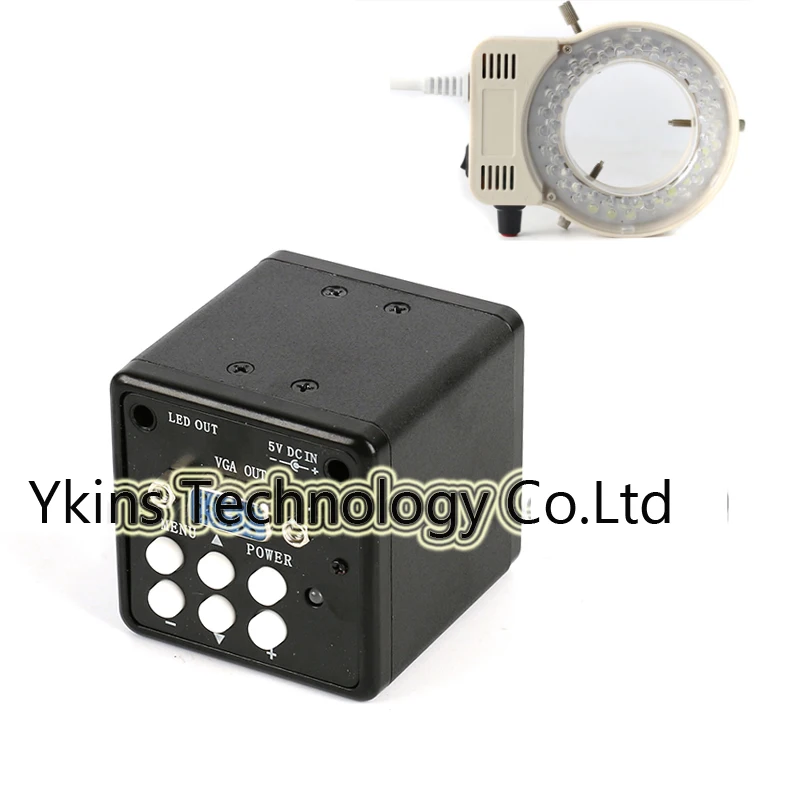 

New 2.0MP 1/3 "CCD Industrial Microscope Camera Digital Camera USB VGA Output +56 LED Light