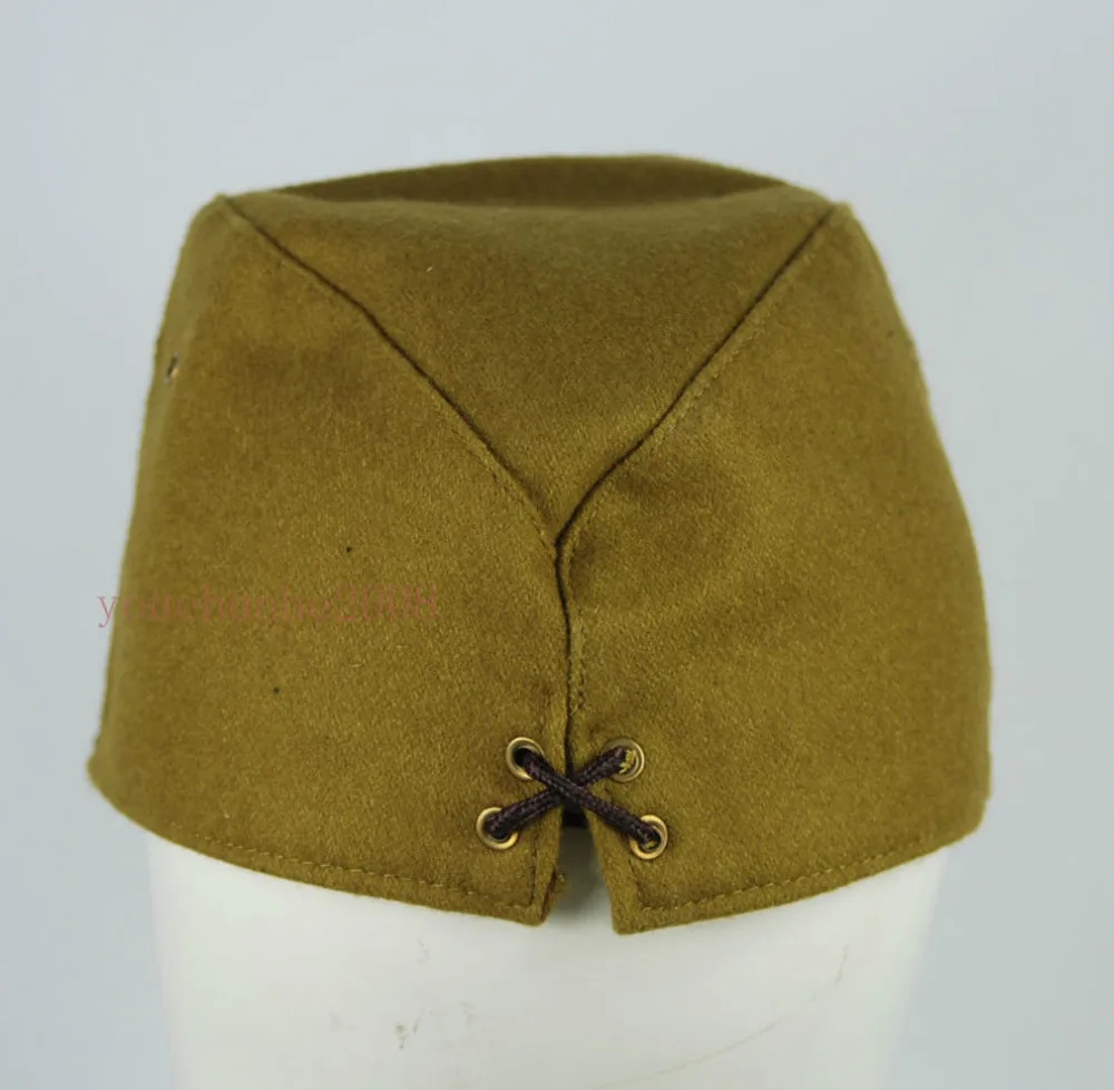 WWII WW2 Japanese Army IJA Officer Field Wool Cap Hat L, badge made of bullion-JP008