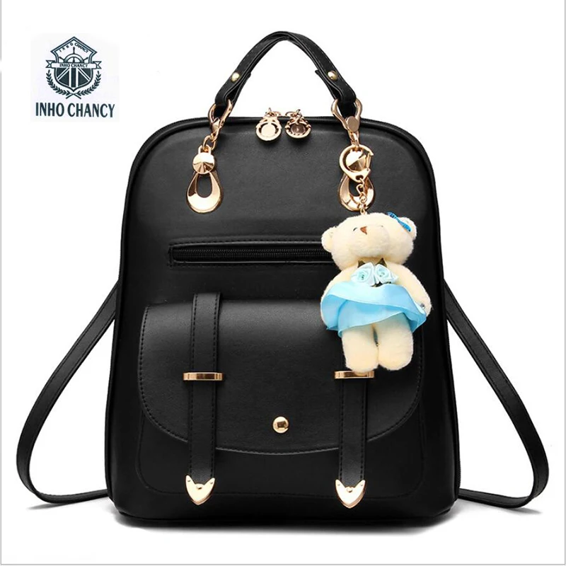 Женский рюкзак INHO chency в Корейском стиле с медведем на весну и лето|backpack with|student