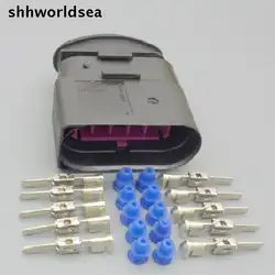 Shhworldsea 10 комплектов 1J0 973 835 фар автомобиля Plug 10 Pin Авто водонепроницаемый разъем для vw, audi, magotan, поло, бора, Lavida и т. д