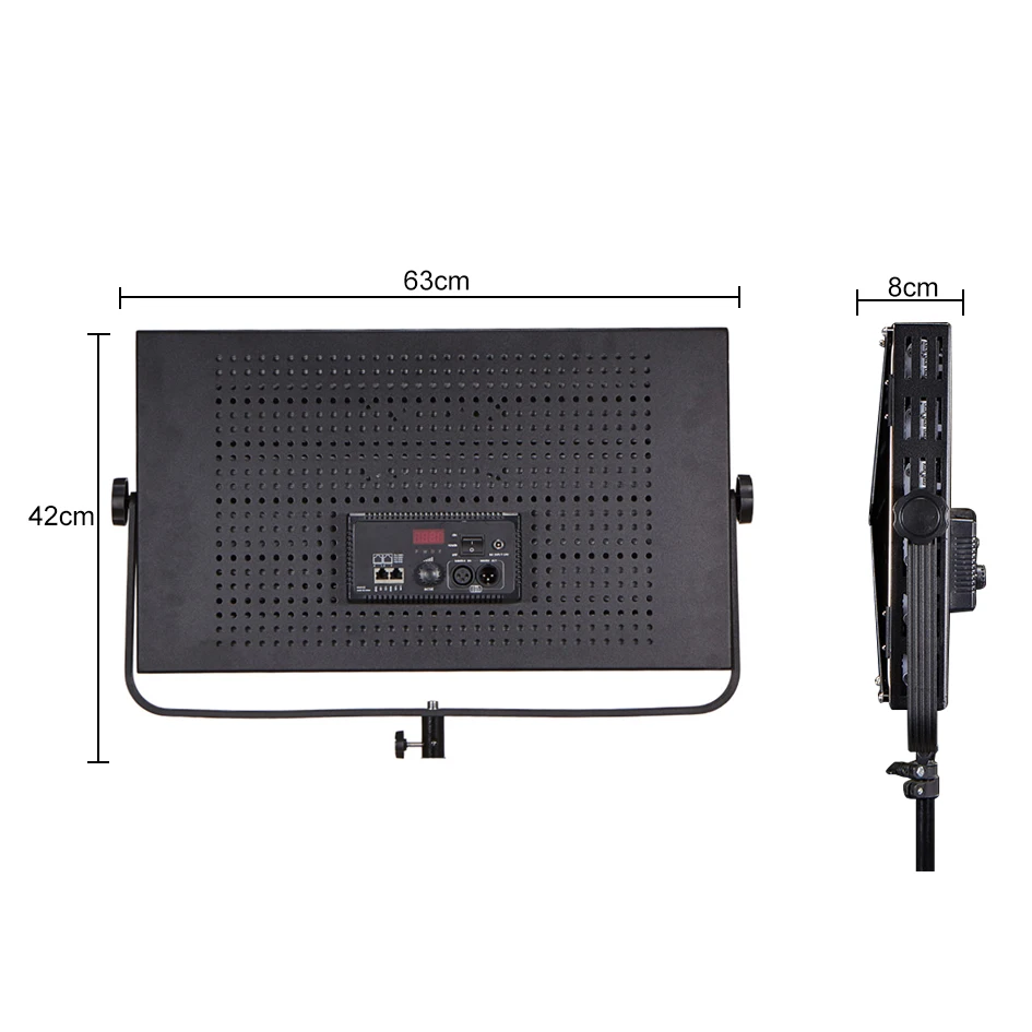 ALUMOTECH-Pro-3200-5600K-AdjustabLe-150W-LED-Video-Studio-Photography-Light-With-DMX(1)