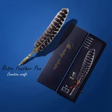 Горячее-оригинальное творчество винтажная перьевая ручка винтажные резные металла утопленная ручка, подпись подарок континентальные винтажные чернила набор перьевых ручек G