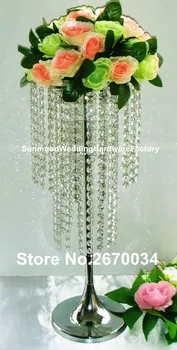 

acrylic flower column acrylic table centerpiec