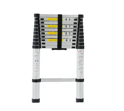 

2m retractable folding aluminum upright ladder, multi-purpose home/library/engineering ladder