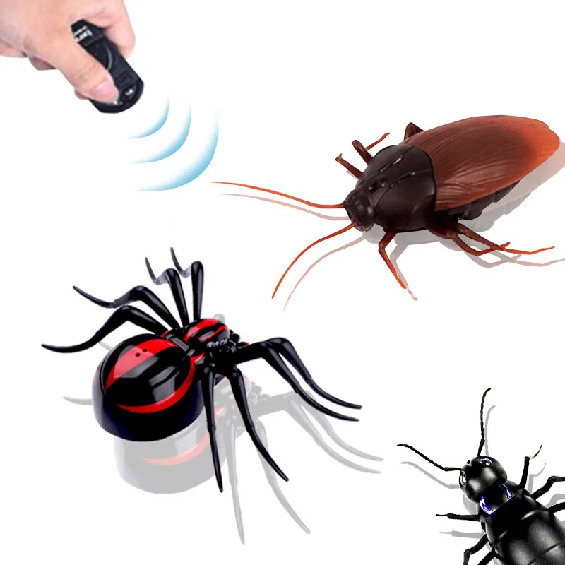 Инфракрасный пульт дистанционного управления симулятор насекомых Таракан/паук/муравей розыгрыш, хитрый Электрический радиоуправляемый игрушки для детей игрушки на Хэллоуин подарки
