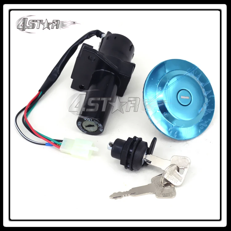 

Motorcycle Lockset Ignition Key Switch Fuel Gas Cap Seat Lock Keys For YBR YBR125 2005 2006 2007 2008 2009 Free Shipping