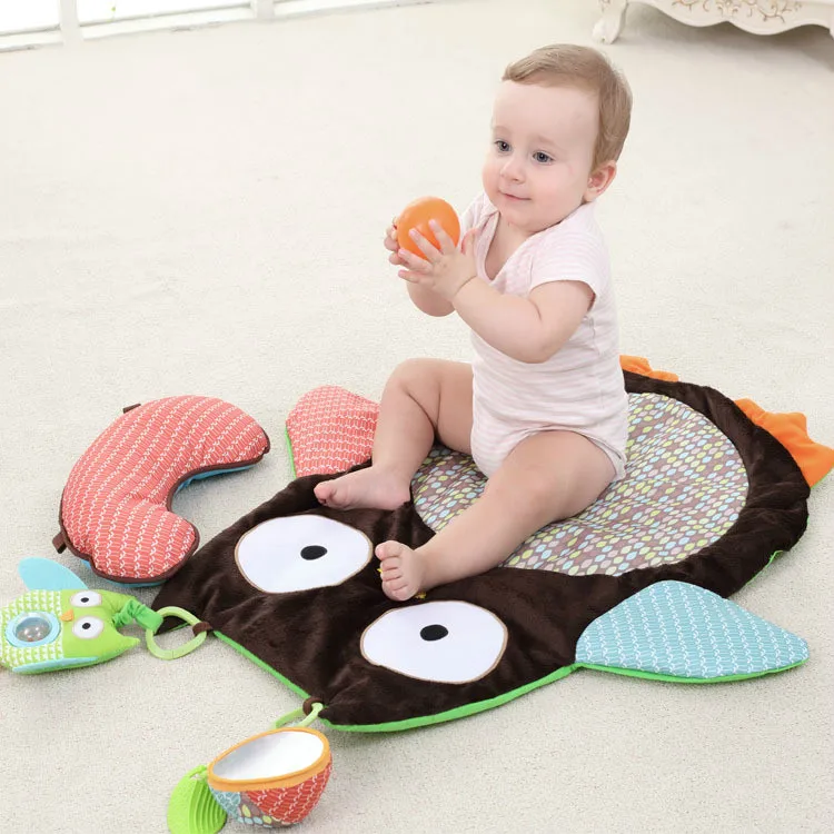 

Cotton Baby Gym Playmat Foam Play Crawling Puzzel Mat Room Accessories Activity Blanket Carpet Diaper Changing babygym