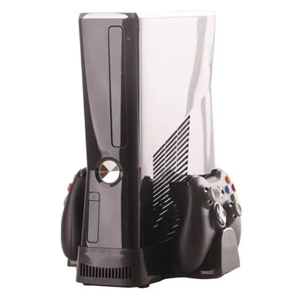 

3 in 1 USB Cooling Fan + Console Controller Stand for Microsoft Xbox 360 Slim