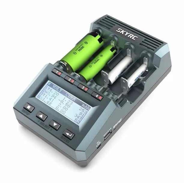 Original SKYRC MC3000 Smart 4 Slots LCD Display UNIVERSAL BATTERY charger IPHONE /by phone for mutilcopter fpv rc drone