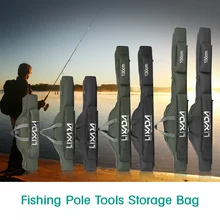 Lixada Portable Folding Fishing Rod Reel Bag Fishing Pole Gear Tool Carry Case Carrier Bag for Fishing Large capacity Travel Bag